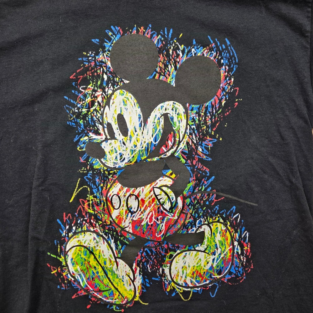 Disney Mickey & Friends Retro Mickey Scribbles Graphic Tee Size L - Picture 2 of 6